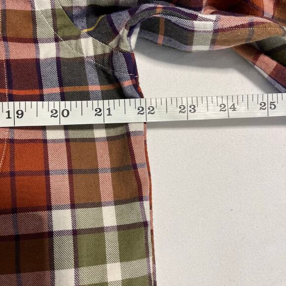 Orvis Signature Collection flannel button down shirt multicolor plaid medium - Picture 7 of 7